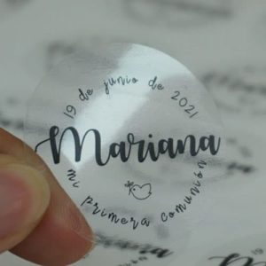 ETIQUETA TRANSPARENTE