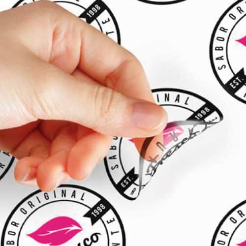 ETIQUETA TRANSPARENTE - Imagen 5